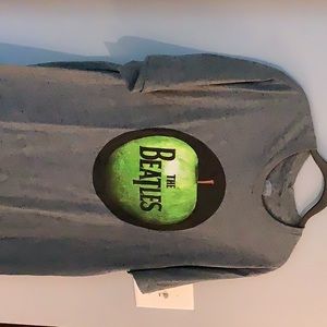 NEW The Beatles Green Apple Band Grey T shirt men’s L